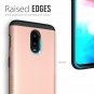 OnePlus 6T Case Dual Layer Heavy Duty Reinforced Military Drop Rose Gold