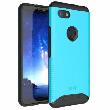 Google Pixel 3a Case Heavy Duty Extreme Dual Layer Slim Precise Cutouts Blue