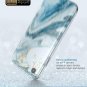 For iPhone XR Case FullBody Glitter Bumper Shock Absorption TPU Layer Blue 6.1