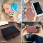 Case iPhone 8/7 Wallet Vegan Leather,Magnetic Detachable Shock Proof Chocolate