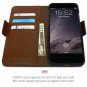 Case iPhone 8/7 Wallet Vegan Leather,Magnetic Detachable Shock Proof Chocolate