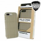 Case for iPhone 7/8 PlusTempered Glass Screen Protector Magpul Polymer Flat Dark