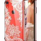 iPhone XR Case Shockproof Series Hard PC TPU Bumper Protective Crystal Lace