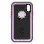 For iPhone XR Case included holster doubles a kickstand handsfree Night Purple