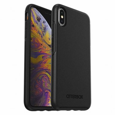 For iPhone Xs Max Case Materials Synthetic rubber Polycarbonate Thin sleek Black