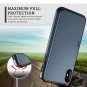 iPhone X/XS Wallet Case Card Holder Shell Heavy Duty Protection Shockproof Blue