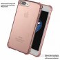 For iPhone 7/8 Plus Case Crystal Shock Absorption Technology Bumper Clear Pink