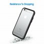 For iPhone 6/6s Plus Case Shock Absorption Bumper AntiScratch Clear Back Black