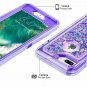 iPhone 7/8 Plus Case Protective Glitter 3D Quicksand Protective TPU Purple