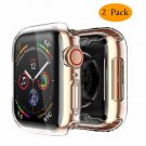 Case for Apple Watch Series 4 44mm with Buitin TPU Clear Screen Protector 2 Pack