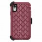 For iPhone XR Case included holster doubles a kickstand handsfree Pink/RED