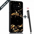 For Galaxy S10e Case Shockproof AntiSkid Durable rubber bumper Black Golden
