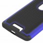 &Icirc;�otorola Droid Turbo 2 Case Shock Absorption] Hybrid Dual Layer Protective Blue