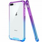 For iPhone 7/8 Plus Case Anti Scratch Slim Bumper Shock Absorption Blue Purple