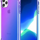 For iPhone 11 Pro Max Case Shock Resistant Flexible TPU Rubber Soft Blue/Purple