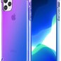For iPhone 11 Pro Max Case Shock Resistant Flexible TPU Rubber Soft Blue/Purple