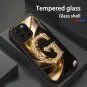 For iPhone 16+ Case The Golden Letter G Is Suitable Trendy Design.
