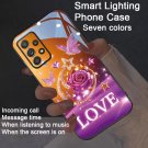 for SamSung S25 Ultra Case Purple Rose Brilliant and Eternal Colorful Smart Voice-Controlled