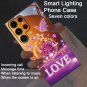 for SamSung S25 Ultra Case Purple Rose Brilliant and Eternal Colorful Smart Voice-Controlled