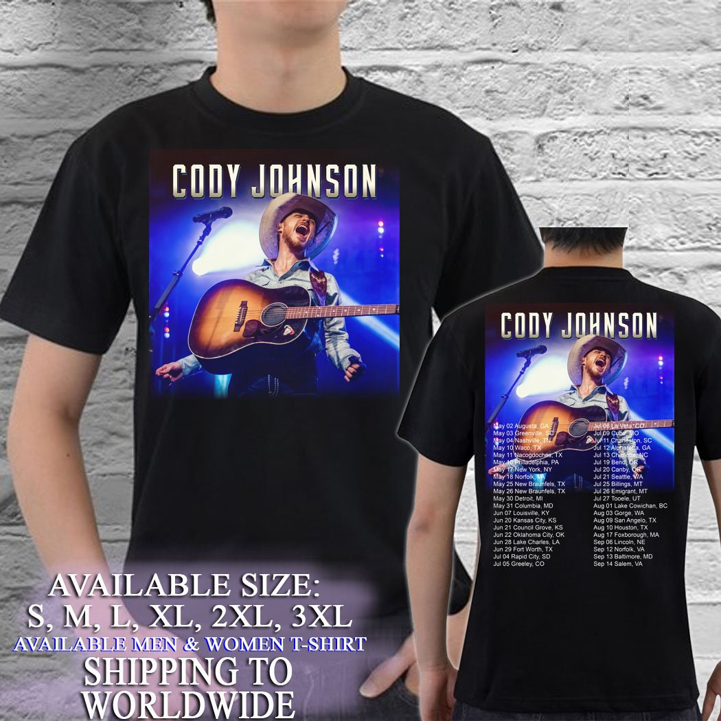 Cody Johnson tour 2019 man and woman tshirt sxl size gan1