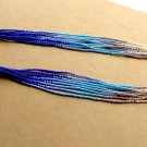 Extra Long Ombre Tassel Earrings For Women