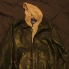 men's jacket detachable fleece lining vegan leather XL