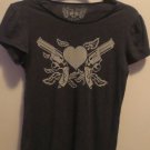 Hot Topic Guns with roses t-shirt