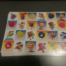 Two sheets gift labels / sticker school arts crafts animals balloons suns etc.