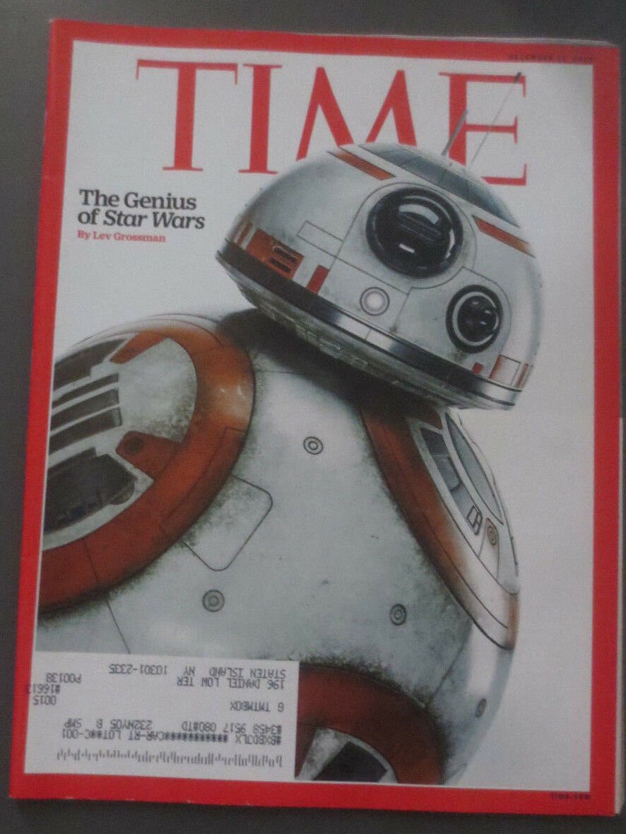 Time Magazine Star Wars BB8 December 14th, 2015