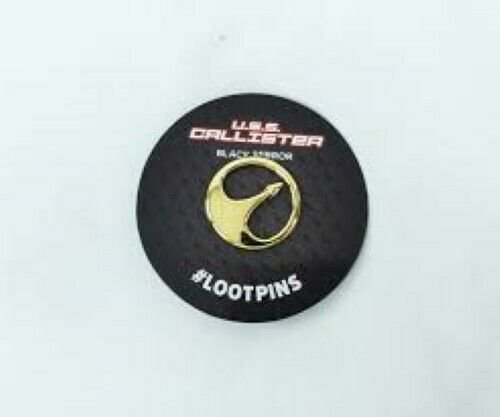 USS Callister Black Mirror Gold Pin Loot Crate Exclusive