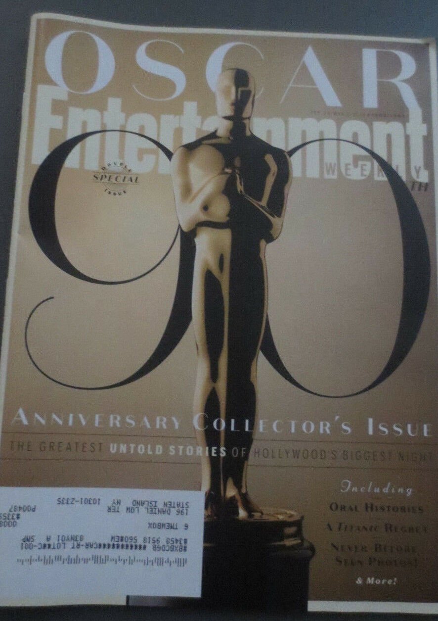 Entertainment Weekly 90th Oscars double issue feb 23/Mar 2 2018 #1503/1504