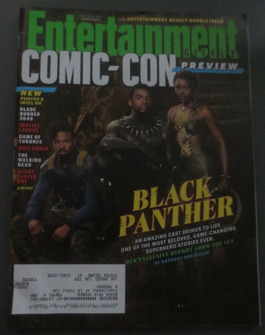 Entertainment Weekly Black Panther Comic Con  July 21/28 '17 double #1474/1475