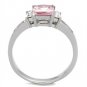 TK2166 - IP Black(Ion Plating) Stainless Steel Ring with Top Grade Crystal in Black Diamond