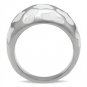 TK217 - High polished (no plating) Stainless Steel Ring with No Stone