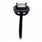 TK2487 - IP Black(Ion Plating) Stainless Steel Ring with AAA Grade CZ in Amethyst