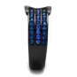TK2549 - IP Black(Ion Plating) Stainless Steel Ring with Top Grade Crystal in Multi Color