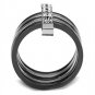 TK2602 - Two Tone IP Light Black (IP Gun) Stainless Steel Ring with Top Grade Crystal in Clear