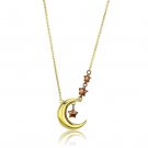 TK2796 - IP Gold & IP Light Brown (IP Light coffee) Stainless Steel Necklace with No Stone
