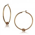 TK2853 - IP Coffee light Stainless Steel Earrings with No Stone Default Title