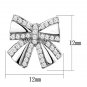 TS287 - Rhodium 925 Sterling Silver Earrings with AAA Grade CZ in Clear Default Title