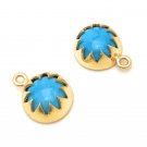 Turquoise Howlite Charms; Jewelry Supplies Wholesale Bulk Charms DIY Jewelry Making Default Title