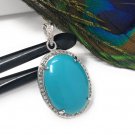 TurquSleeping Beauty Turquoise Pendant Natural Genuine Gemstone Jewelry DIY Pendant Default Title