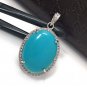 TurquSleeping Beauty Turquoise Pendant Natural Genuine Gemstone Jewelry DIY Pendant Default Title