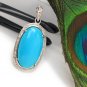 TurquSleeping Beauty Turquoise Pendant Natural Genuine Gemstone Jewelry DIY Pendant Default Title