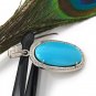 TurquSleeping Beauty Turquoise Pendant Natural Genuine Gemstone Jewelry DIY Pendant Default Title