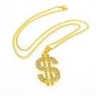 Unisex Hip Hop Necklace With A Dollar Print Nightclub Pendant Hiphop