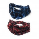 Unisex Yoga Headband; Sports Running HPrinted Sweat Headband Workout Headwrap for Gym 1 Pc Orange