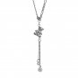 Vintage Bear Luck Dangle Beads Paperclip Chain 925 Sterling Silver Necklace Vintage