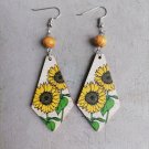 Vintage Boho Sunflower Earrings 2