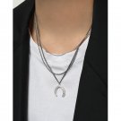Vintage Drop C Letter 925 Sterling Silver Necklace Vintage